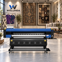 Imprimante à sublimation Wolunda 1,8 m à 4 têtes, machine d'impression numérique pour le transfert textile sur tissu et vêtements