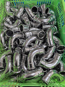 อะแดปเตอร์ couping ตรง SS304เหล็กคาร์บอนแบบกดสองชั้น V รูปตัว V แบบกดคู่ตัวผู้ - Product Image 6