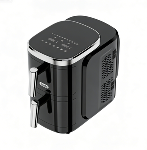 Friteuse à air double compartiment 10L (5L+5L) avec contrôle numérique tactile, température 40-200°C, 2400W, sans huile, fonction mémoire de coupure automatique, certifiée GS CE - Product Image 3