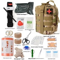 Trousse de premiers soins tactique multifonctionnelle Ensemble d'outils de survie manuel pour le camping en milieu sauvage comprend des fournitures de survie