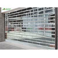 Fabriqué en Chine Offre spéciale Porte coulissante transparente électrique Volet roulant transparent pour magasins commerciaux Centre commercial Portes intérieures