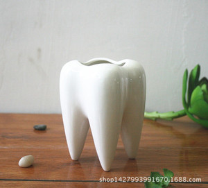 Pot de fleurs en céramique miniature pour plantes succulentes, forme originale et mignonne, blanc émaillé, mini pot de bonsaï décoratif, vente chaude - Product Image 2