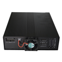 Convertitore SATA Unestech ST7227U per Server, Doppio Alloggiamento 2.5/3.5 Pollici, Enclosure USB Hot Swap per SSD/HDD con Interruttore di Alimentazione