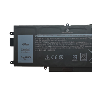 Batterie d'ordinateur portable de remplacement en gros K5XWW 60Wh pour Dell Latitude 7390 7389 5289 2-en-1 6CYH6 725KY N18GG - Product Image 2