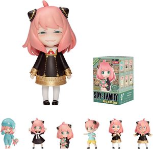 POPMART Spy Family Anya's Daily Life Series กล่องสุ่ม PVC ชุด 6 ชิ้น ของแท้ 100% ขนาด <span class=keywords><strong>1</strong></span>/100 สีชมพู สไตล์สาวหวาน <span class=keywords><strong>แฟ</strong></span>ชั่นทันสมัย - Product Image 4