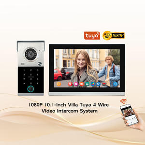 Ultieme videodeurtelefoon met 4-scherm vingerafdrukregistratie & 10 inch <span class=keywords><strong>display</strong></span>, waterbestendig en bewegingsdetectie voor villa-beveiliging - Product Image 3