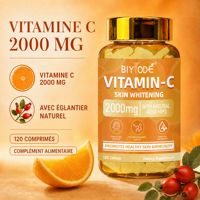 BIYODE Tres Populaire Vitamin C Tablet Pencerah Kulit Suplemen Kesehatan Tersedia Stok MOQ Rendah Grosir Pabrik