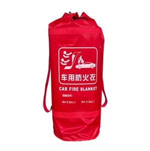 Couverture anti-feu de grande taille 6x8M, ignifuge, à une couche, 100% fibre de verre, pour la suppression d'incendies d'urgence des voitures électriques - Product Image 1