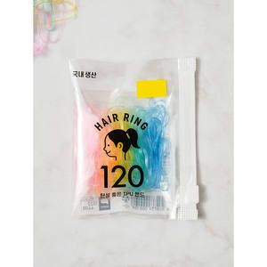 120 Pastel transparente TPU Hair Ties Band Accesorios - Product Image 1