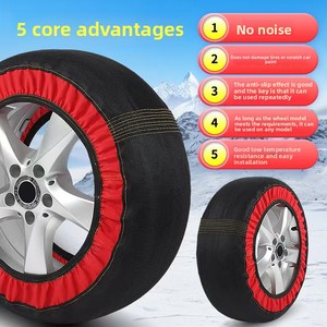 Calze Antiscivolo in Tessuto per Pneumatici Auto, Vendita Diretta dalla Fabbrica, per Terreni Innevati, Calze <span class=keywords><strong>Invernali</strong></span> per Neve - Product Image 4