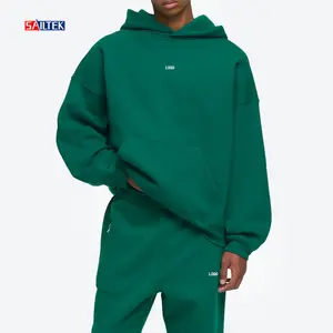 Özel nakış logo erkekler için yüksek kalite unisex boy pamuk uzun kollu hoodies ağır hoodie