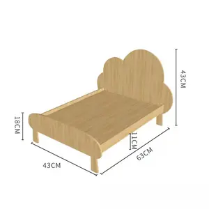 Real wood cat princess bed
