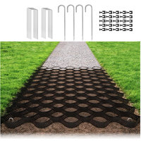 Geocelda de HDPE de 5 cm de altura, rejilla para grava, tapete de refuerzo de césped 3D, geomat para el ensanche de taludes de autopistas