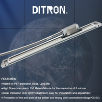 Pita skala magnetik Sensor pembaca magnetik kepala Sensor pergeseran linier resolusi 0.005mm dengan Strip Magnet