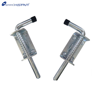 Haute qualité en acier inoxydable robuste goupille à ressort loquet grange porte serrure assemblage ressort boulon loquet pour remorque camion porte - Product Image 4