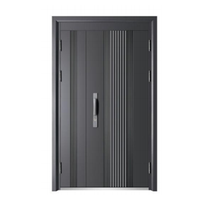 Prix de gros Porte de sécurité en acier Porte de portail en acier inoxydable Design de porte moderne en acier pour la maison