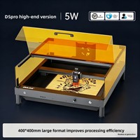 Mini graveur de bureau DAJA D5 Pro 5W, découpeuse DIY pour bois, bambou, cuir, carton, acrylique, denim, tissus, gravure 400x400mm