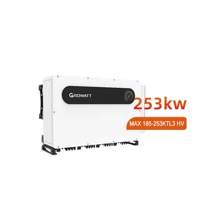 Growatt onduleur d'énergie solaire sur réseau 100Kw 125Kw 250Kw onduleur solaire industriel haute fréquence triphasé 480V sur réseau