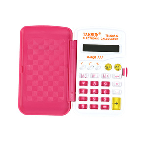 Calculadora electrónica Taksun Ts 328a C de 8 dígitos, blanca, alimentada por batería, con estuche para uso estudiantil - Product Image 3