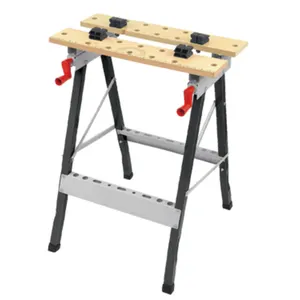 Telescopic Metal Trestle Work Bench Stand Adjustable Height Folding Trestle Workbench