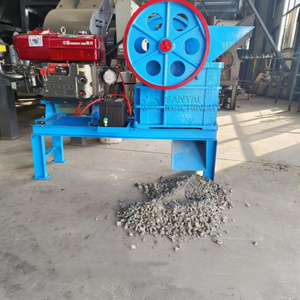 Klauwbreker voor mijnbouw, steen, glas, kolen, kiezels, graniet, steengroeve, met dieselmotor en transportband - Product Image 5
