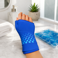 Nouvelle compresse de gel solide pour poignet, froid et chaud, utilisée comme gant de protection pour soulager la douleur.