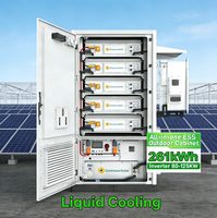 Onduleurs hybrides Solis 125 kW, batterie au lithium à refroidissement liquide de 261 kWh pour la sauvegarde de la batterie solaire C&I