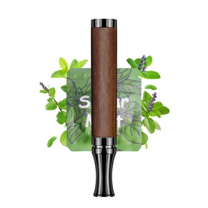 Inalatore d'Aria Senza Fumo in Legno <span class=keywords><strong>di</strong></span> Noce con Boccaglio in Acciaio Inossidabile per Set Regalo, Etichetta Privata - Product Image 1