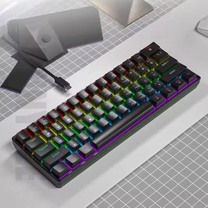 T-WOLF T60 RGB Colorful Mini Gaming <b>Keyboard</b> LED Backlit 63keys Mechanical <b>Keyboard</b> Hotswappable Mechanical <b>Keyboard</b> - Product Image 6