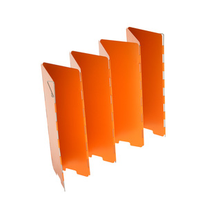 Parabrisas Portátil para Estufa de Exterior, 8 Piezas, Placa Antiviento de Aleación de Aluminio Anodizado con Caja de Almacenamiento - Product Image 1
