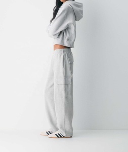 <span class=keywords><strong>Pantaloni</strong></span> Sportivi <span class=keywords><strong>Grigi</strong></span> a Gamba Larga Personalizzati, <span class=keywords><strong>Pantaloni</strong></span> da Jogging in Felpa, <span class=keywords><strong>Pantaloni</strong></span> Sportivi in Spugna Francese, <span class=keywords><strong>Pantaloni</strong></span> a Gamba Dritta e Larga - Product Image 2