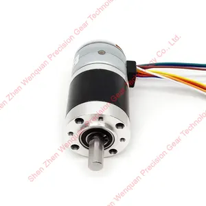 איכות גבוהה פלנטרית הילוכים 12v dc הילוך חשמלי הפחתת stepper מנוע