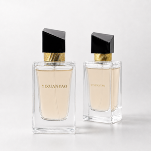 Botella de <span class=keywords><strong>Perfume</strong></span> de Vidrio de Lujo de 30ml 50ml 100ml, Botella de Spray de Fragancia Vacía con Cuello Prensado, Logotipo Personalizado, Botella de <span class=keywords><strong>Perfume</strong></span> - Product Image 1