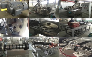 Máquina extrusora de alimentos para perros y gatos de doble tornillo, componentes centrales, motor y PLC para uso en fábrica de plantas procesadoras de alimentos secos - Product Image 2