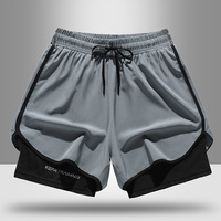 Shorts de sport mi-longs unisexes pour l'été, marathon, athlétisme, fitness, course à pied, séchage rapide, doublure intérieure en polyester, entraînement trois-quarts