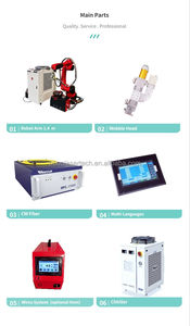 Station de travail robotisée de soudage TIG MIG MAG CO2 avec tête oscillante et dispositif de fixation pour soudeurs laser de cadres métalliques en acier et aluminium - Product Image 6