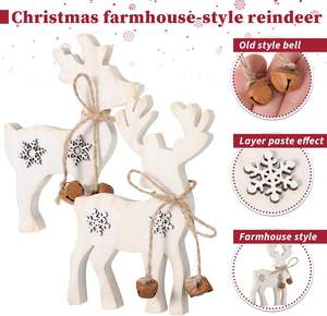 Venta caliente de fábrica decoración rústica de madera de Navidad para el hogar letrero de madera de Navidad mesa de letrero reservada de madera - Product Image 3