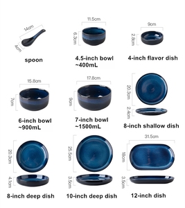 Service <span class=keywords><strong>de</strong></span> table en <span class=keywords><strong>porcelaine</strong></span> <span class=keywords><strong>de</strong></span> luxe nordique pour la maison et les cadeaux d'affaires, avec des motifs <span class=keywords><strong>de</strong></span> glaçure uniques sur les assiettes - Product Image 6