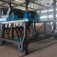 Machine de compostage à fermentation horizontale pour engrais organique et déchets biologiques, type à rainures, télécommandée