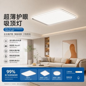 Lámpara de Techo LED Ultrafina de Espectro Completo, Protección Ocular, Luz Brillante para Sala de Estar y Dormitorio - Product Image 2