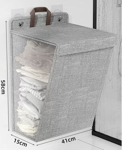 Hanging Laundry Hamper Foldable Fine Mesh Laundry Bag Custom for Sorting and Organizing Dirty Clothes - Product Image 3