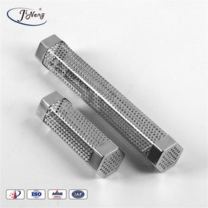 Tabung asap 304 baja tahan karat untuk asap pelet 12 "tabung pengasap 5 jam merokok panas dan dingin - Product Image 2