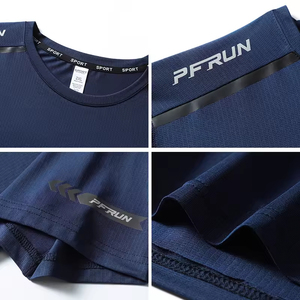 Herrenmode Overs ize T-Shirt Atmungsaktiver Stricks toff Anti-Falten Lange Länge <span class=keywords><strong>Solid</strong></span> Pattern Siebdruck Logo Druck Sale - Product Image 4