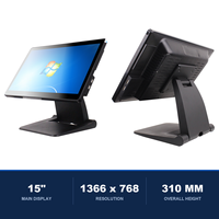 Terminal de point de vente tactile de bureau pour café, bar, restaurant, magasin de détail, supermarché, caisse, comptoir de caisse, Windows 10