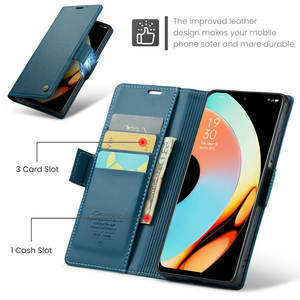 เคสหนังแบบย้อนยุคสำหรับ <span class=keywords><strong>OPPO</strong></span> realme 10 <span class=keywords><strong>Pro</strong></span> 11 <span class=keywords><strong>Pro</strong></span> <span class=keywords><strong>5G</strong></span> เคสโทรศัพท์ C55 RFID ป้องกันการกระแทกบัตรกระเป๋าสตางค์สำหรับ realme 11pro - Product Image 2