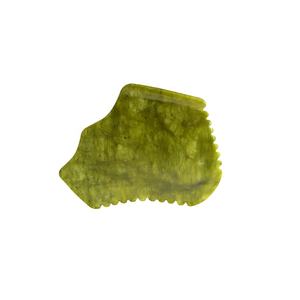 Guasha Alat Pijat Papan Batu Giok Alam, untuk Perawatan Terapi Akupunktur Kaki Punggung Wajah - Product Image 3