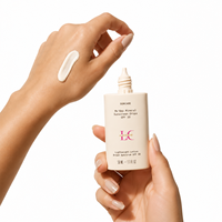Crème solaire biologique Lance OEM Private Label SPF 50 à large spectre pour la protection UV en extérieur, flacon souple léger