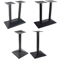 Pieds de meubles en métal lourd de qualité commerciale, directement de l'usine, pour restaurant, café, table de salle à manger extérieure