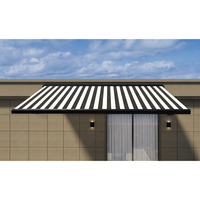 Vente directe d'usine, auvent pliable, auvent rétractable en aluminium pour extérieur, auvent automatique à panneaux complets