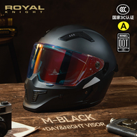 Casque modulaire pour moto BYB/RNG, graphisme personnalisé, visière argentée, logo de la marque, certificat DOT, autocollants personnalisés, masque amovible